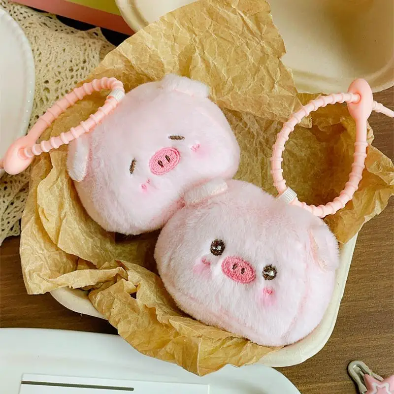 Leuke Cartoon Kleine Varken Baozi Pop Pluche Hanger Sleutelhanger Kawaii Dier Pluche Varken Rugzak Decoratie Hanger Accessoires Cadeau