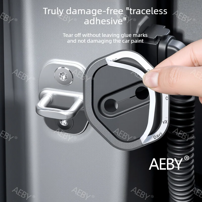 

For BYD ATTO 3 Smart Driving Edition 2025 Silicone Door Lock Cover Protector,Anti-Vibration Noise Reduction Pad,Prevent Rust