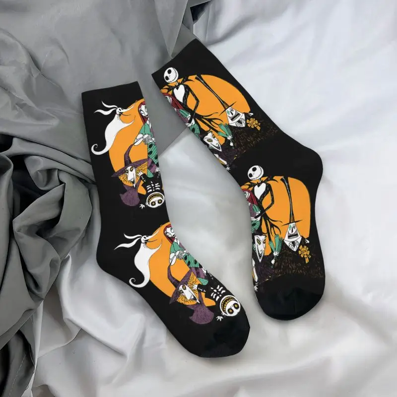 Novità uomo Halloween Christmas Nightmare Together Dress Socks Unisex Warm 3D Printed Skellingtons Skull Skeleton Crew Socks