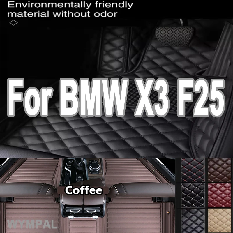 

Luxury Car floor mats for BMW X3 F25 2011 2012 2013 2014 2015 2016 Custom auto foot Pads automobile carpet cover