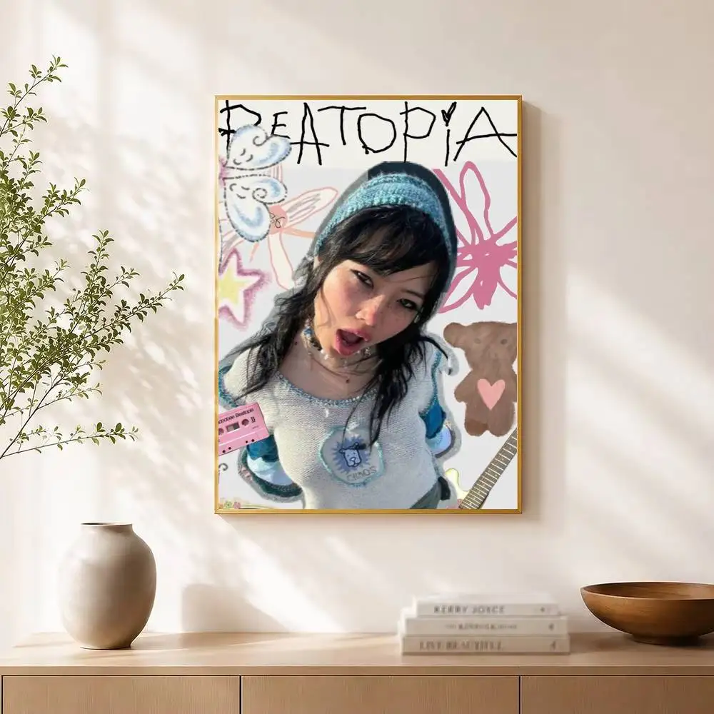 Beabadoobee Beatopia Poster Waterproof Wall Art Sticker For Bar Living Room Vintage Decor High Quality Print Gift