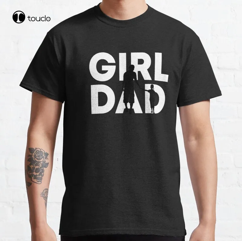 

Girl Dad Sunset Father Of Daughters #Girldad Classic T-Shirt Cotton Tee Shirt Unisex Fashion Tshirt Summer Women Shirts Xs-5Xl