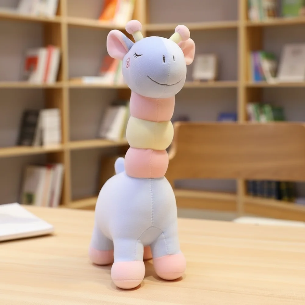 

New 30/40cm Giraffe Soft Candy Color Giraffe Huggable Sleep Companion