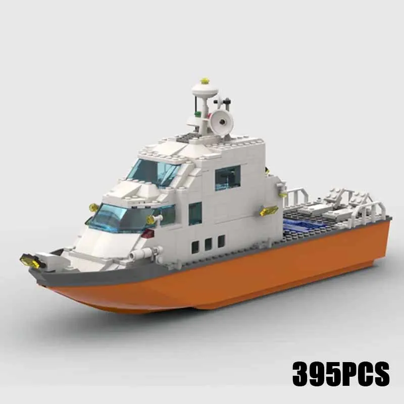 

Moc Building Blocks Ship Model Coastal Grand Yacht Technical Bricks DIY Assembly Construction Toys For Childr Holiday Gifts