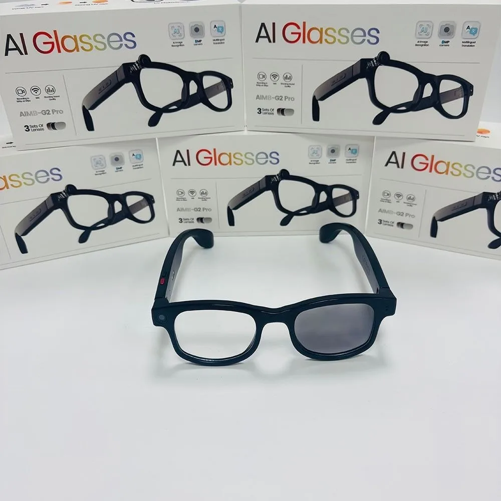 2-in-1-aiスマートグラス-hd写真・動画・音声対応-ブルーライトカット-スマートaiグラス-bluetoothオーディオ-防水機能搭載-インテリジェントアイグラス