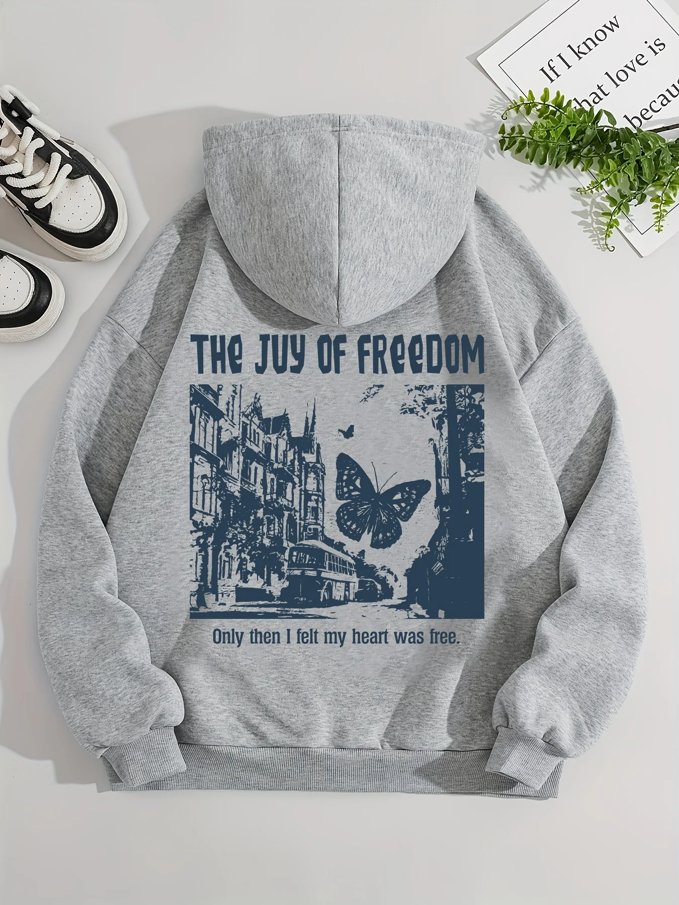 

Осенние и зимние мужские и женские толстовки из чистого хлопка с графическим принтом бабочки, повседневные брендовые уличные спортивные тренировочные бренды