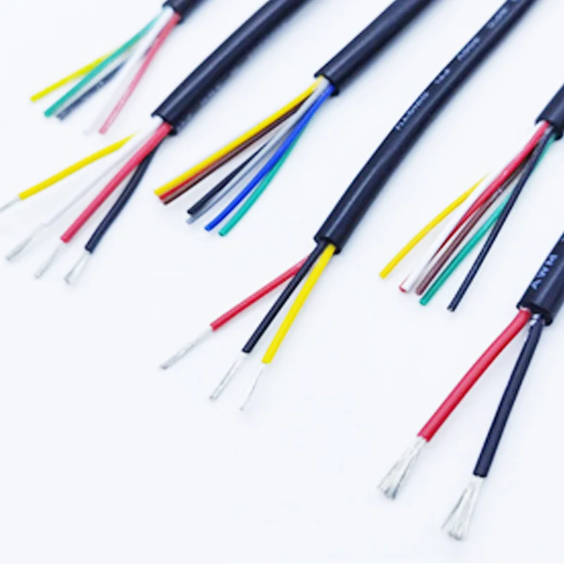 

Electronic Wire 2 3 4 5 6 7 8 9 10 Core 28-14AWG Sheathed Cable PVC Tinned Copper Electrical Wire For Speaker Audio LED Strip