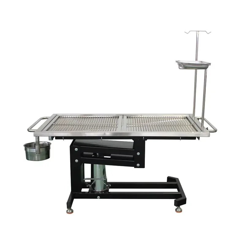 Adjustable Height Stainless Steel Veterinary Operating Table for Pet Grooming for Dog and Cat Animal Care