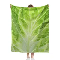 Cabbage Throw Blanket Lettuce Blanket Super Soft Fuzzy Plush Blanket for Gifts,Bedding Quilt Home Decor for Couch Sofa Bed All Season