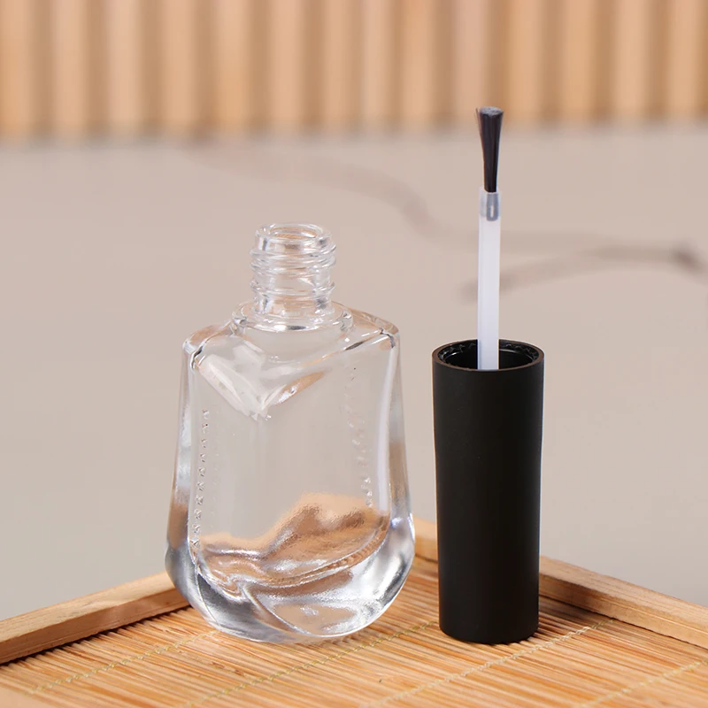 15ml Empty Nail Polish Glass Bottle With Brush Travel Cosmetic Container DIY Art Nail Gel Refillable Bottle