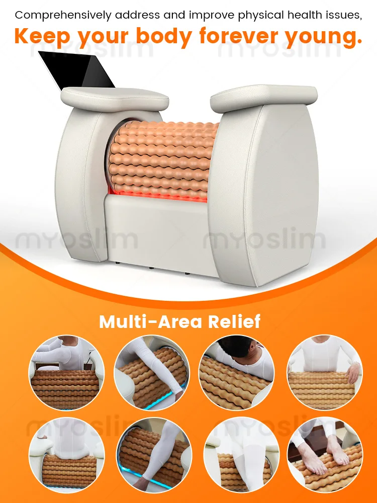 NEW Rolling Massage Chair Machine Weight Loss & Full Body Relax, 3D Roller Massager for Fat Burning Body Shaping Muscle Relief