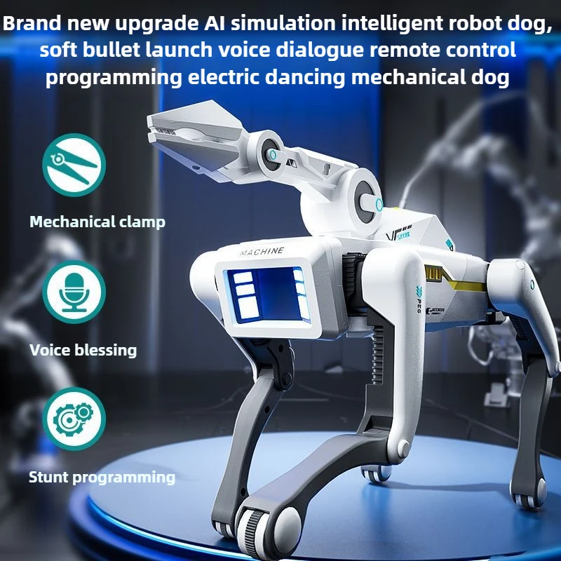 

Kawaii Toy Car Funny Gift-Upgrade AI Intelligent Rc Robot Dog,Voice Interaction Programming Monster Robot,Rc Cars Toys for Boys