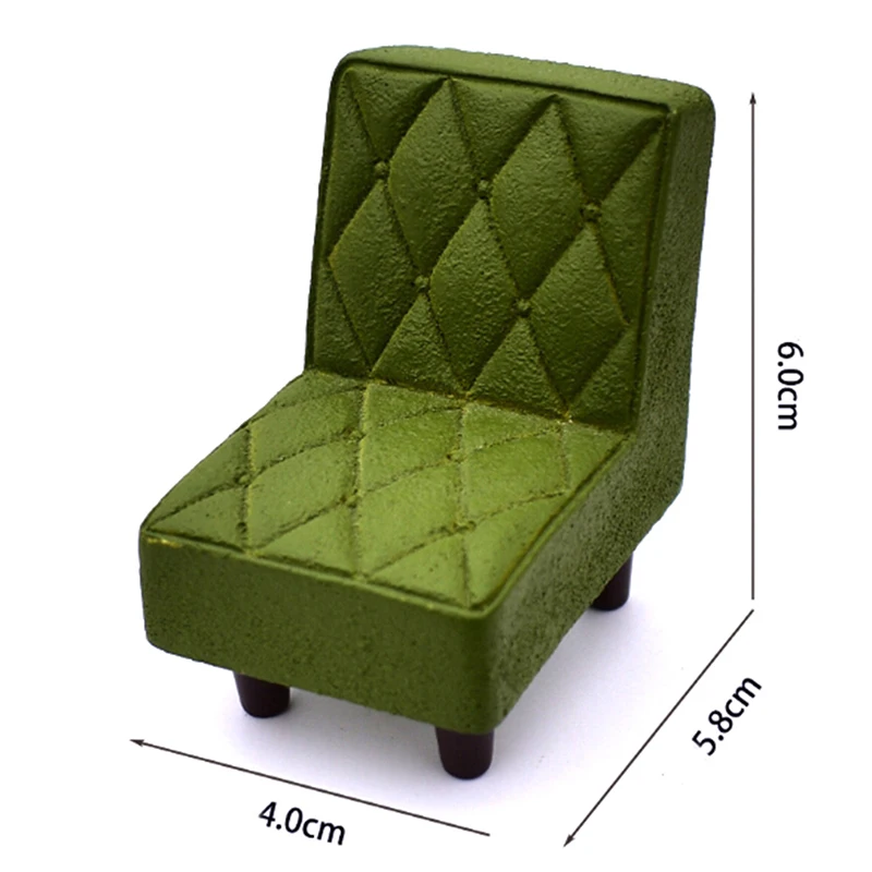 

1/12 Dollhouse Miniature Accessories Mini resin Stool Simulation Chair Furniture