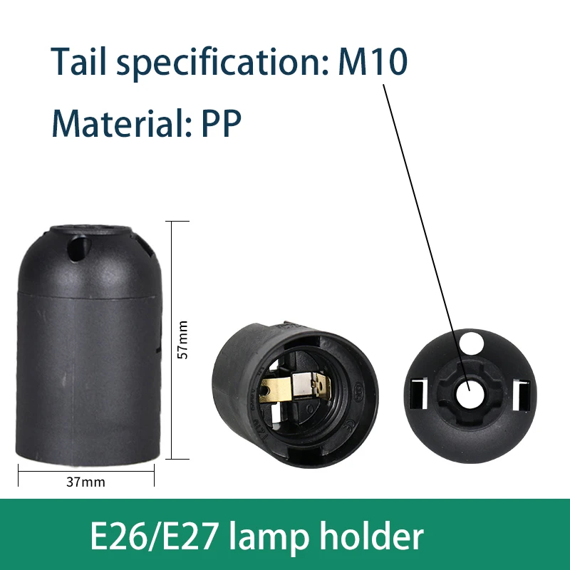 4 قطعة E27/E26 برغي المقبس الجدول مصباح قلادة حامل مصباح 4A 250 فولت أبيض وأسود مزدوج اللون اختياري آمن ودائم متوافق
