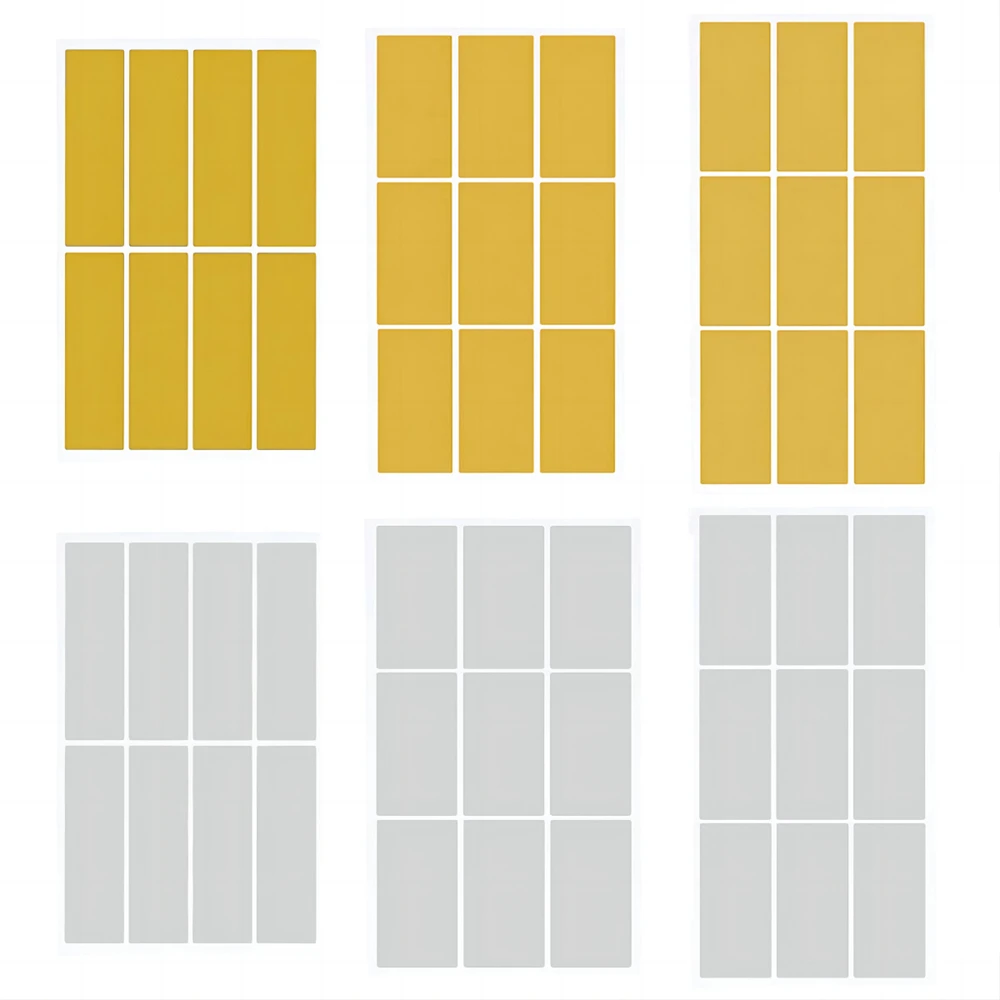 20sheets Rectangle Golden/Silver Scratch Off Stickers Labels Diy Handmade For Game Scratch Sticker Secret Code Cover Sticker