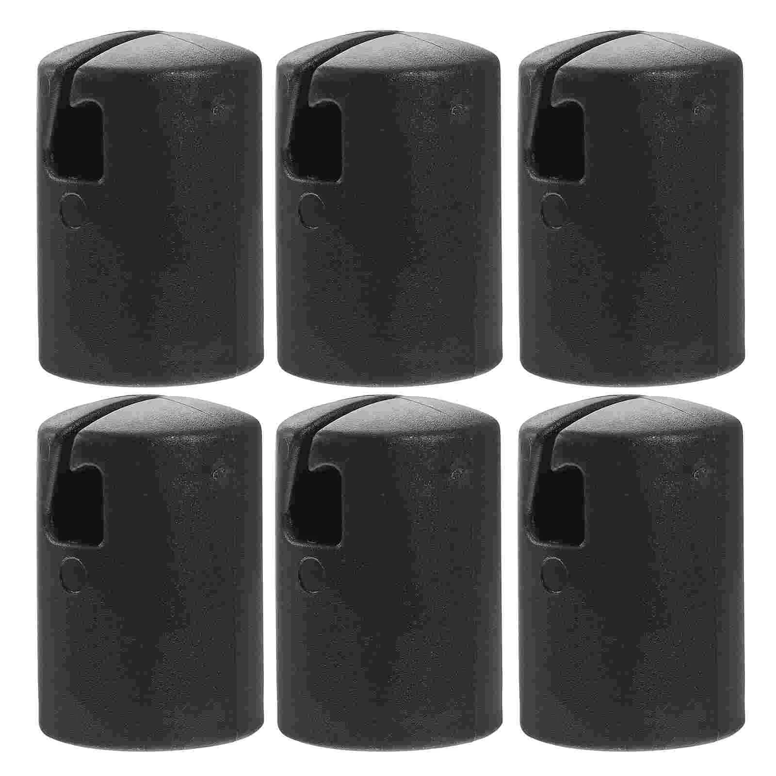 

6 Pcs Trampoline Tube Caps Plastic Parts Kids Enclosure Rod Cover Pole End Professional Tops