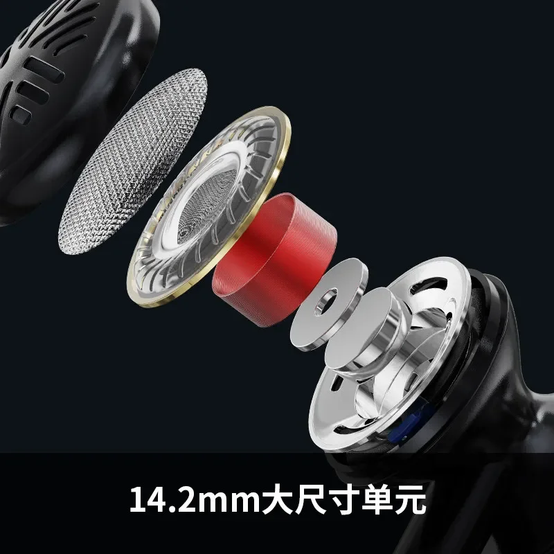FiiO FF3S Earbuds Dynamic Coil HiFi Wired Earphone Replaceable Cable Earphones Double Low-frequency Resonance Music Accessory