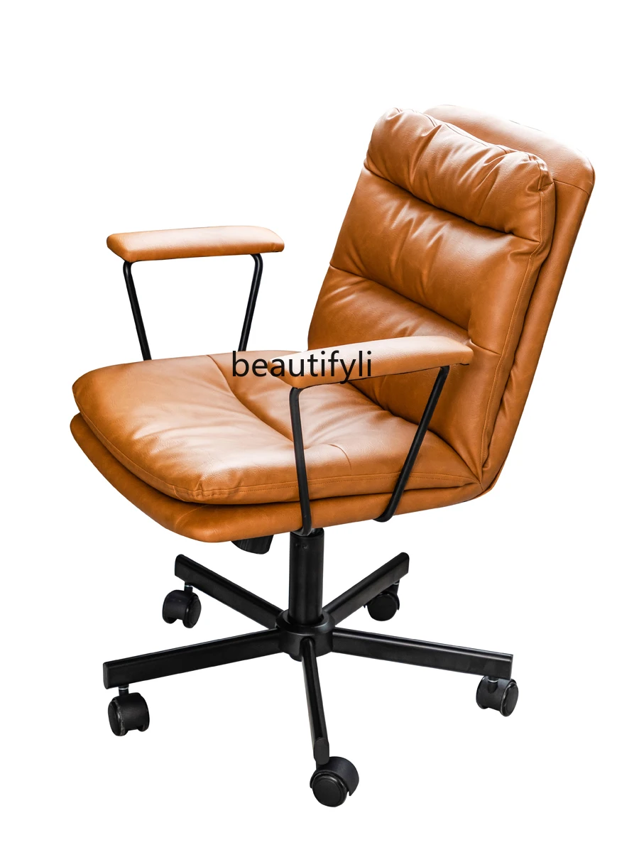 Computer Chair Comfortable Long-Sitting Light Luxury Chair Seat Design Office  Home Nordic Swivel Chair Minimalistic Desk