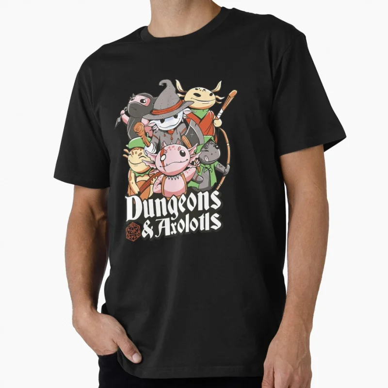 

Darkest Dungeon Axolotls Mod Retro Video game Anime gift t shirt for man Cartoon Graphic Clothes 100% cotton All size Tops