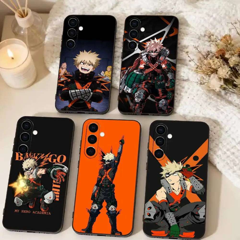 Hero Academia Katsuki Bakugo  Phone Case Black Silicone Soft For Samsung Galaxy A73,A72,A71,A70,A53,A52,A51