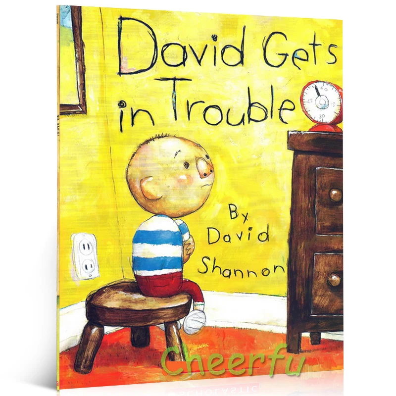 David parabrezza, No David, David si trova nei problemi, David va a scuola libri illustrati cognitivi inglesi per bambini storia per bambini