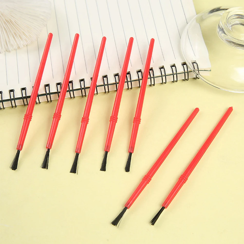 100 قطعة من فرش الطلاء بألوان مائية من الأكريليك، فرش رسم زيتية سهلة التعامل مع طرف رفيع للمشروعات الفنية للاستخدام المدرسي #3