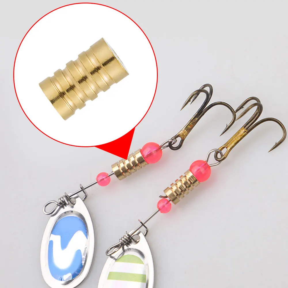 10PCS Pesca Spinner Bead Richiamo Corpi per Fare Spinner Bait Taxes Rig Inline Spinner Bass Trota Pesce Persico Acqua Dolce