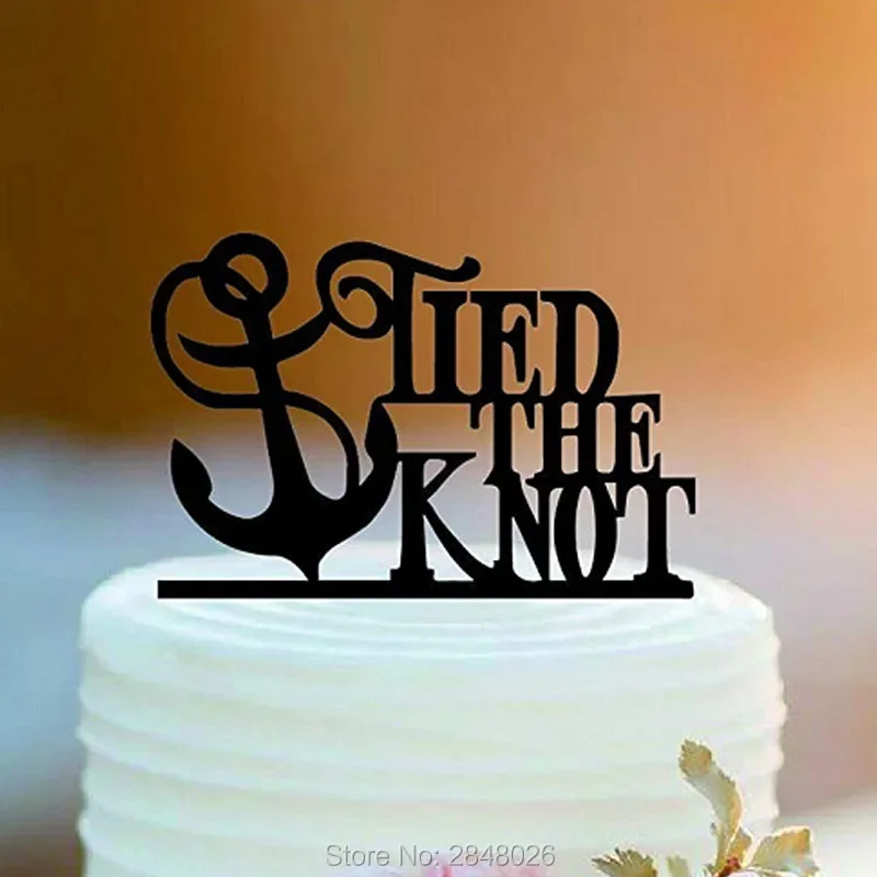 

Tie the Knot Wedding topper,wedding topper, wedding Anchor Cake Topper,wedding topper
