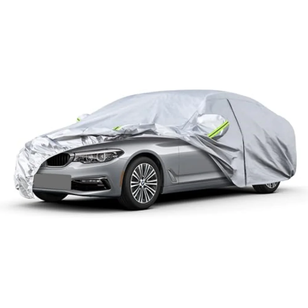 6 Layers Car Cover Custom Fit BMW 5 Series 2017-2022 Waterproof All Weather for Automobiles, Sun Rain Dust Snow Protection