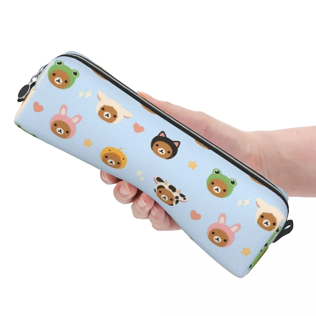 Rilakkuma Zoo Pencil Case Pen Bags Student Large Storage School Supplies Zipper Pencilcases
