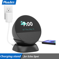 PlusAcc Adjustable Charging Stand for Echo Spot, All Cellphones & Headphones Smart Watch with USB-C and USB Port