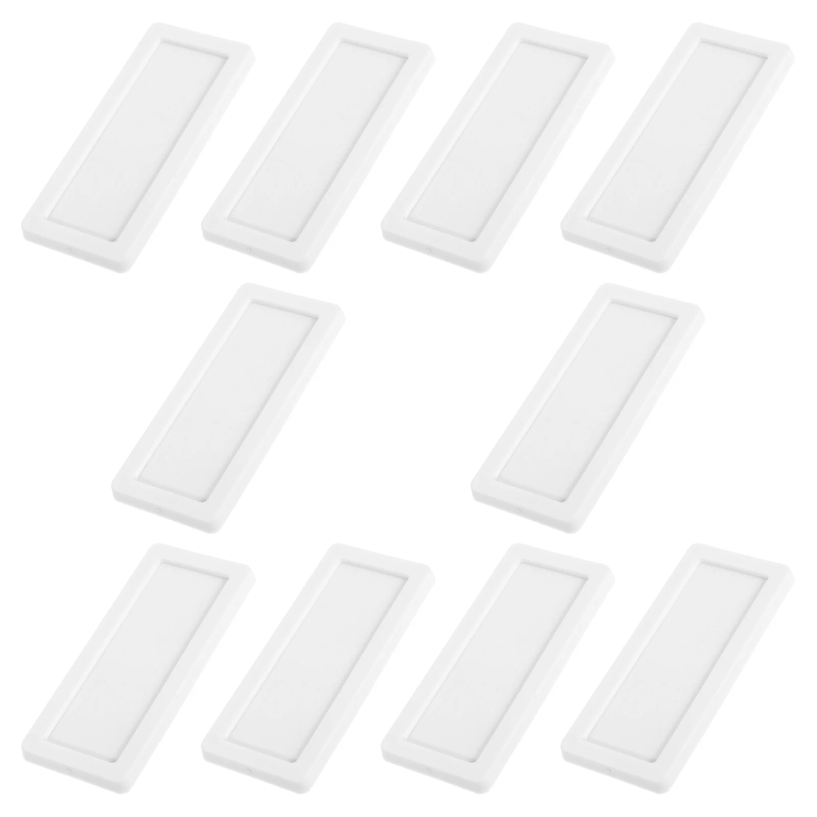 

10 Pcs Magnetic Office File Tag Folder Labels Bookshelf Rubber for Steel Shelves