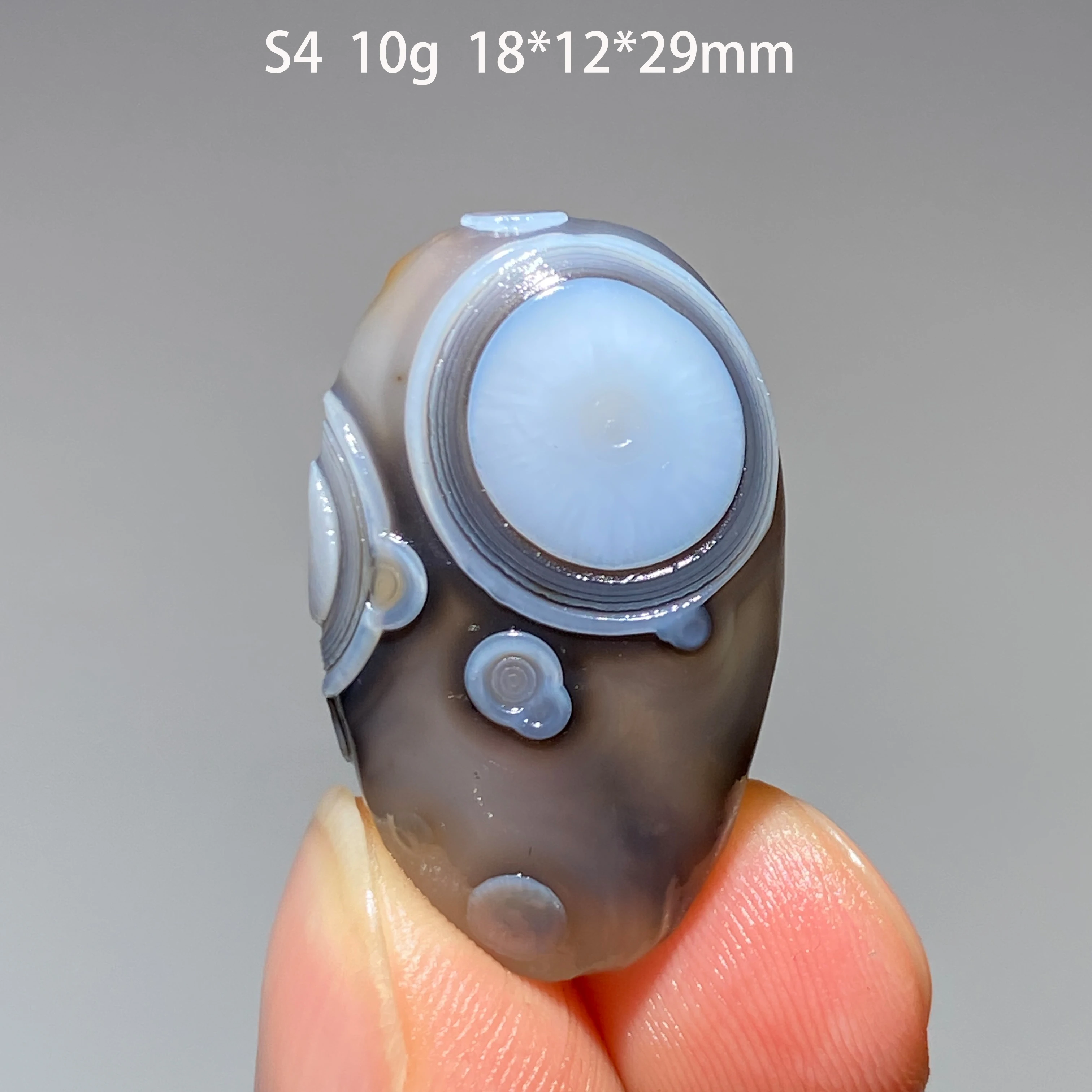 Natural Sardonyx Black Agate Alxa Gobi Eye Crystal Mineral Specimen Chakra Reiki Healing Stone Home Garden Decor Collection Gift
