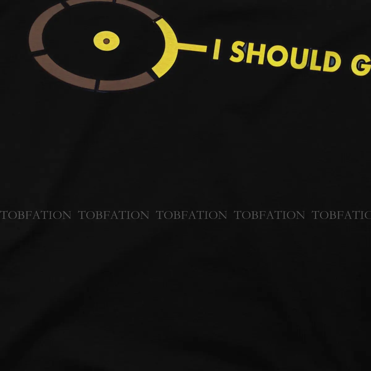I Should Go Hipster TShirts Mass Effect Game Men Harajuku Pure Cotton Tops T Shirt Round Neck Oversized image 3
