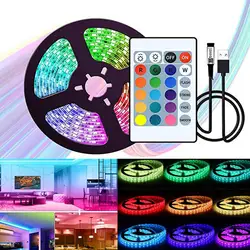 LED RGB Strip Light Vibrant Colors Improve Ambience Tape Light Energy-saving Flexible Ribbon Adapter Strip Lamp For TV Set