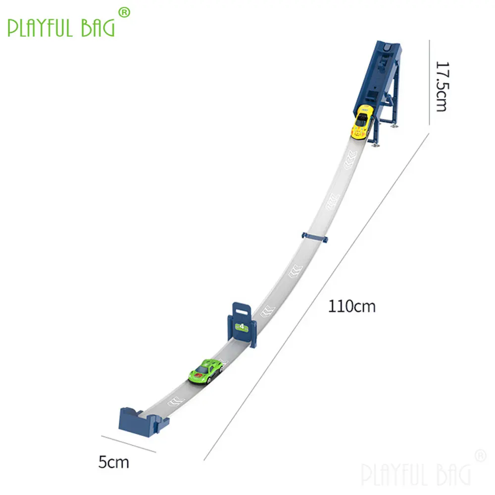 レース競争カタパルトトラックレーシングカー DIY 組立合金車子供のおもちゃ複数人インタラクションクリスマスギフト ZG340