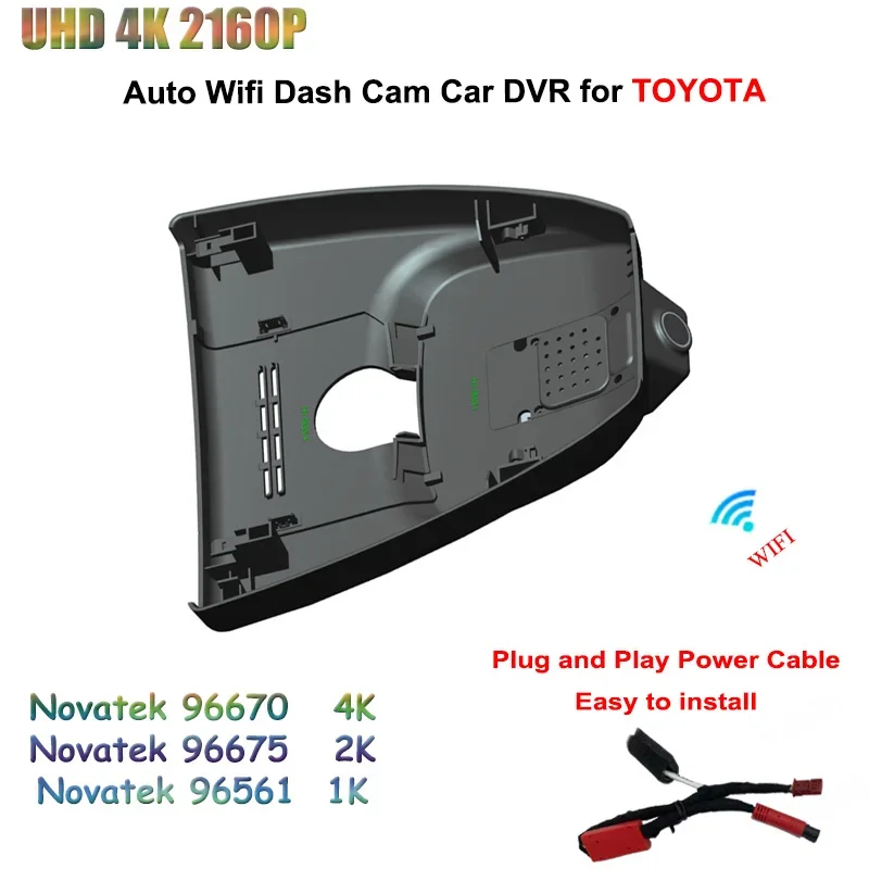 

UHD 2160P 4K Car DVR Dash Cam For TOYOTA Frontlander RAV4 2023 High quality Dedicated Video Recorder 2K WIFI Driving Recorder