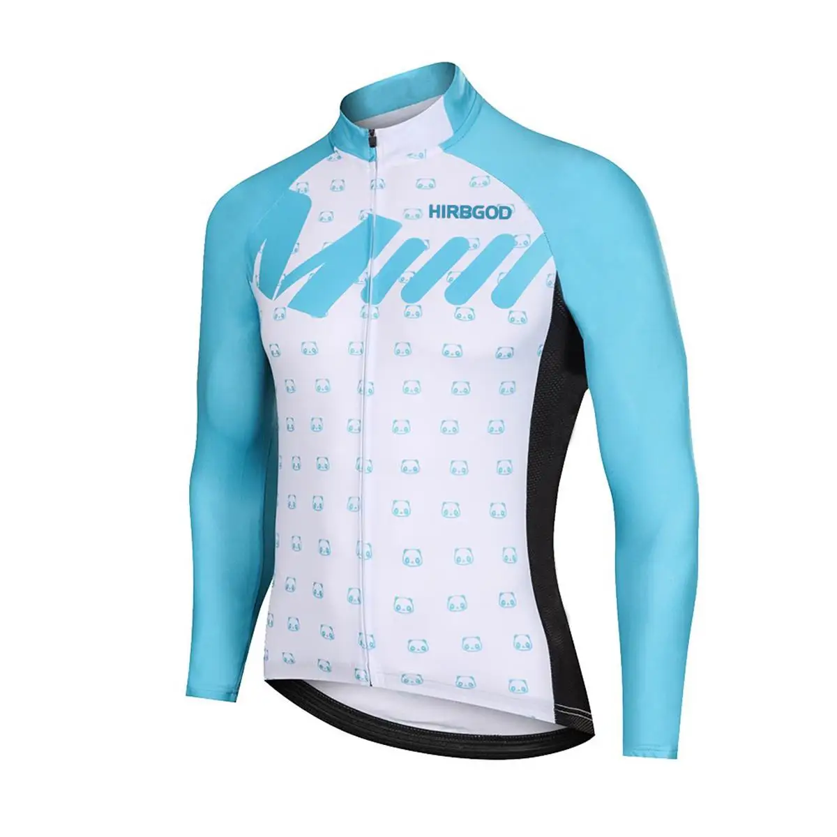 HIRBGOD Men's Summer Autumn Quick Dry Long Sleeve Cycling Jersey Pro Team Breathable Bike Clothing Racing Clothes Ropa Ciclismo