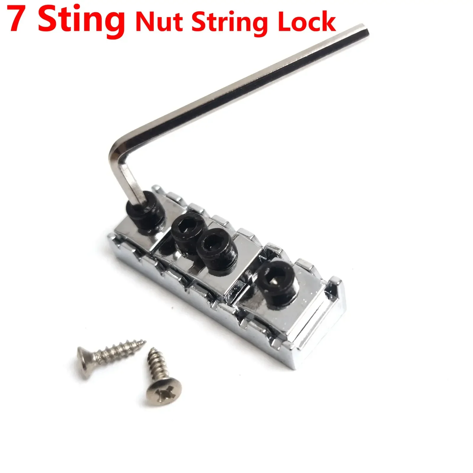 7-سلسلة الغيتار قفل الجوز الكروم 48mm أعلى جبل للجيتار الكهربائي دائم #2