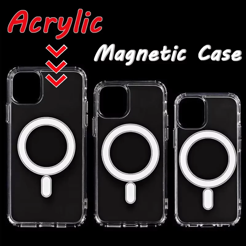 10PCS Big Camera Hole  Magnetic Case For iPhone 18 17 air 17e 16e 16 15 14 13 Pro 12 Mini 11 Pro XS Max XR 7 8 Plus Magsafe Case