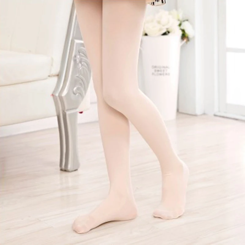 Collants de Ballet en Velours Blanc pour Fille, Bas de brevProfessionnels pour Enfant