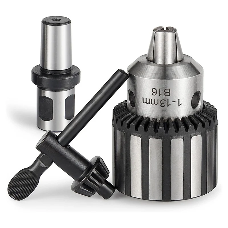 Super Heavy Duty 1/2 Inch (1-13mm) Magnetic Drill Chuck with 3/4 Inch Weldon Shank Adapter