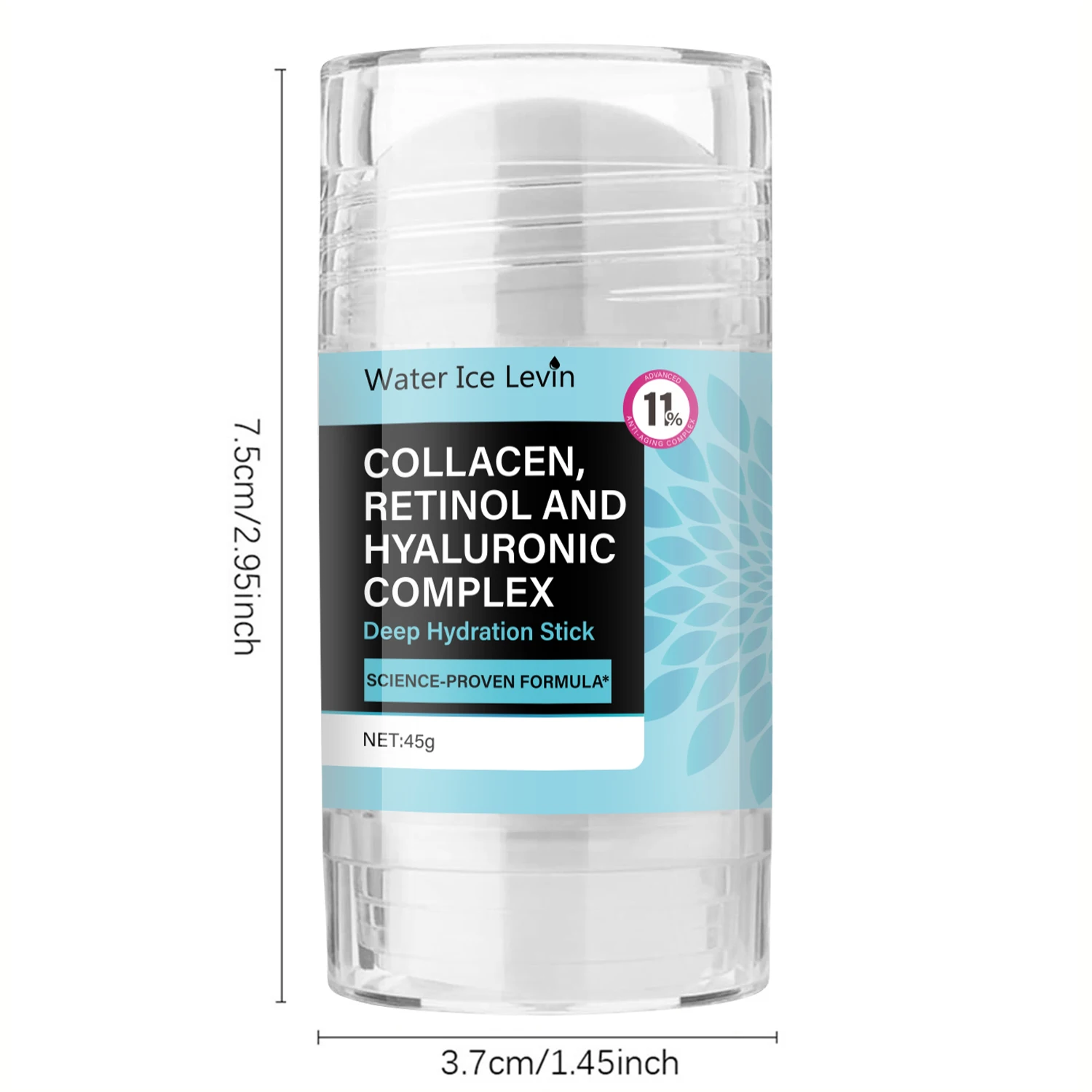 Bâton de soin du visage au collagène au rétinol, raffermissant la peau du visage et du cou, unisexe, hydratant, rafraîchissant et facile à absorber, élastique et translucide, hydratant et hydratant