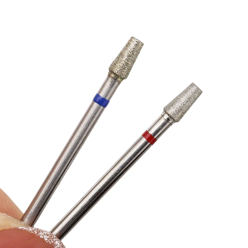 1 Stück professioneller, umgekehrter konischer Diamant-Nagelbohrer – Nagelbohrer aus Edelstahl zur Entfernung von Nagelhaut und für Nageldetailarbeiten