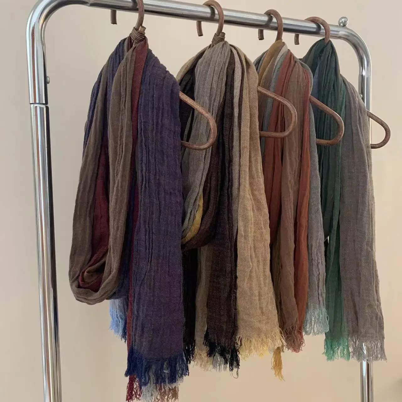 Designer Patchwork Cotton Linen Scarf Unisex Style Autumn Winter Warm Scarves Ethnic Shawls Desert Travel Bufanda Wraps