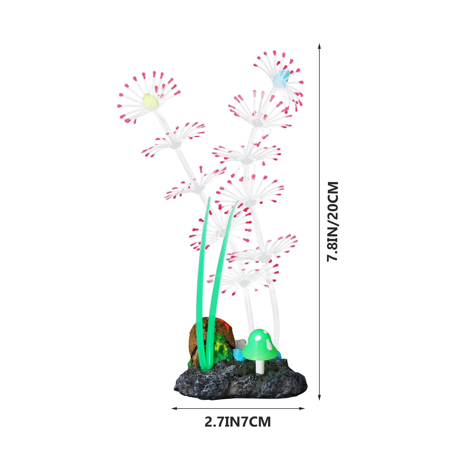 

1pc Fake Plant Silicone Fish Tank Simulation Water Grass Vivid Aquatic Plant Aquarium Landscape Decor Fish Tank Landscape Prop