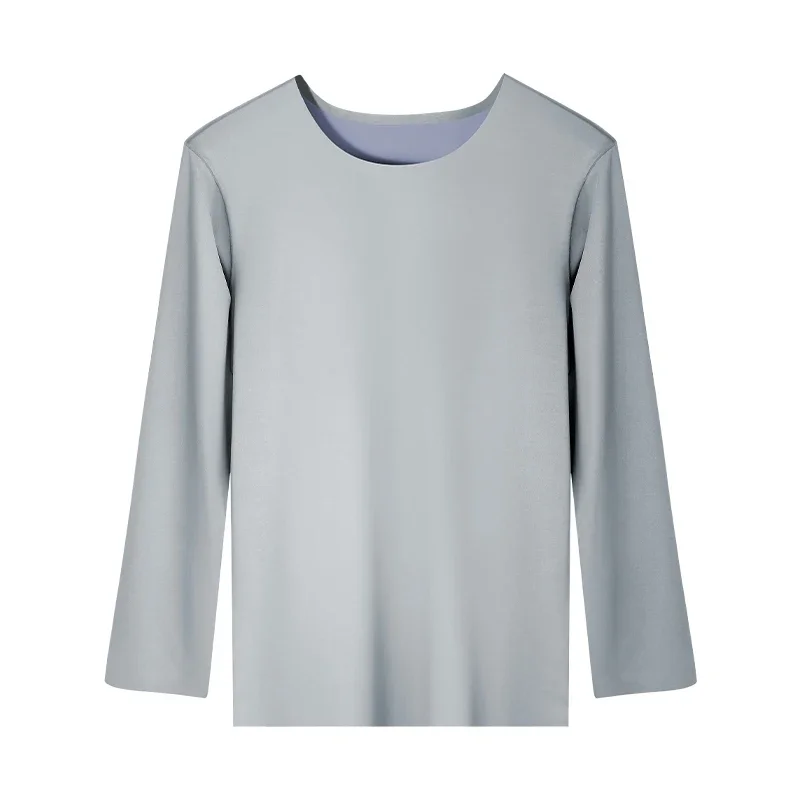 Men's seamless warm underwear - autumn/winter men's single piece thin style 120 thread count autumn shirt