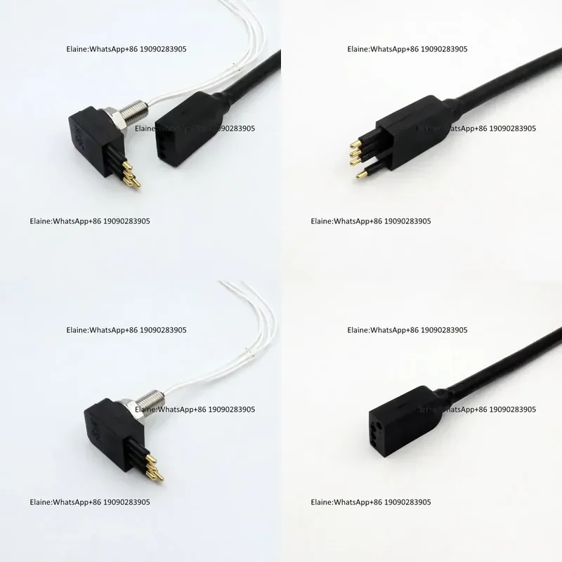 Flat Waterproof Cable Connector Micro Standard 4 Core ROV Waterproof Connector Male and Female Plug Socket Subcon