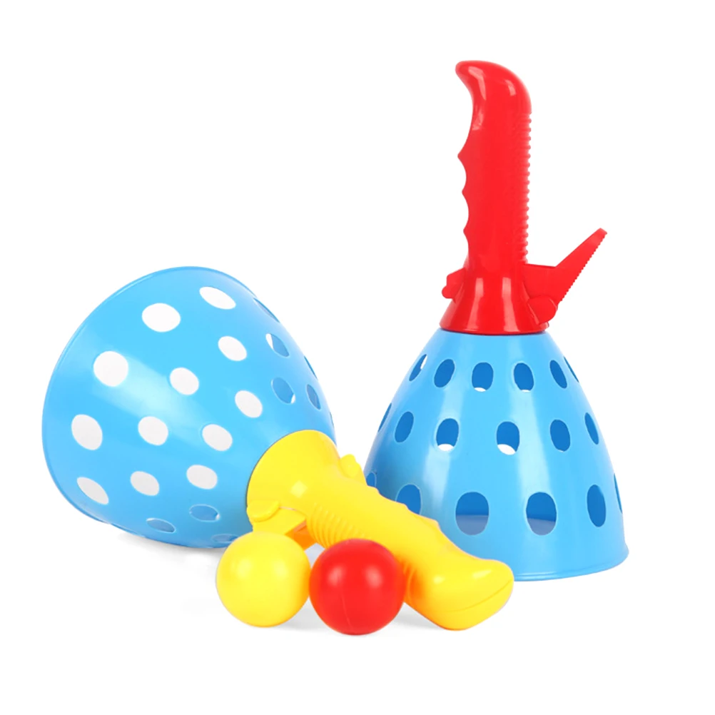 

Outdoor Toys for Kids Double Catch Game Spring Ball Bounce Elastic Parent-child