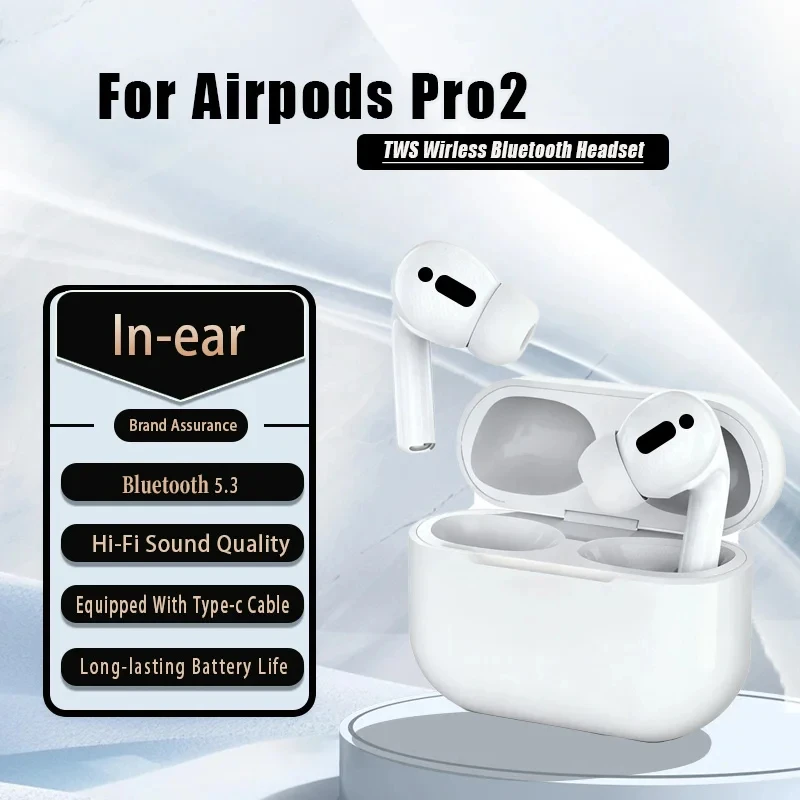 Pour Airpods Pro 2/4 TWS Bluetooth écouteurs V5.3 HiFi stéréo sans fil écouteurs dans l'oreille écouteurs pour le travail sport jeu course